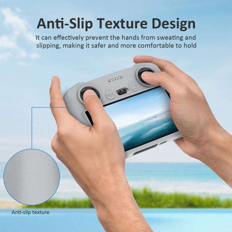 For DJI Mini 3 Pro / DJI RC with Screen PULUZ Silicone Protective Case(Grey)
