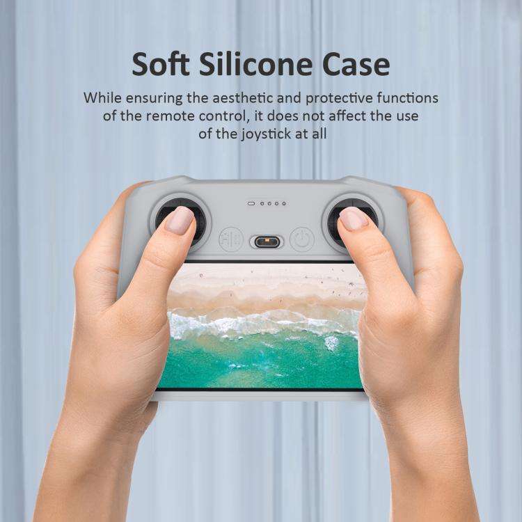 For DJI Mini 3 Pro / DJI RC with Screen PULUZ Silicone Protective Case(Grey)