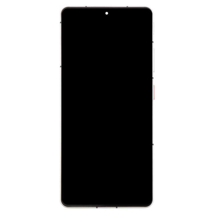 For ZTE nubia Z60S Pro NX725J Original LCD Screen Digitizer Full Assembly with Frame (Silver)