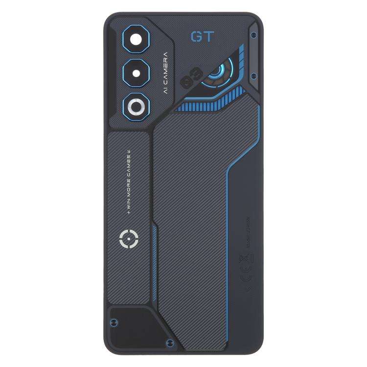For ZTE nubia Neo 3 GT Glass Battery Back Cover with Camera Lens Frame(Gray)