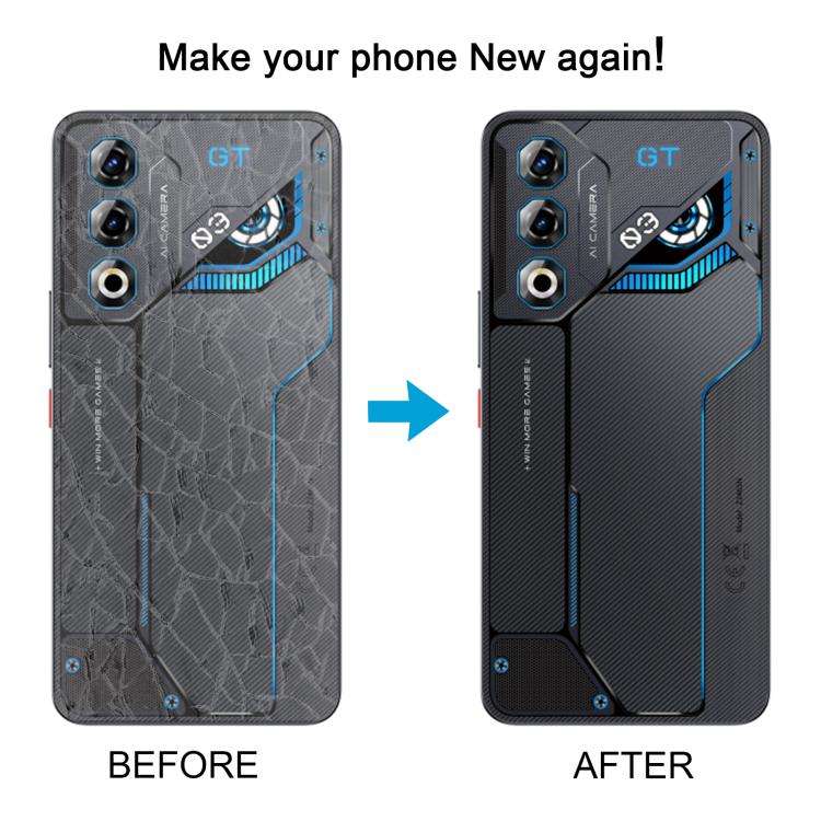 For ZTE nubia Neo 3 GT Glass Battery Back Cover with Camera Lens Frame(Gray)