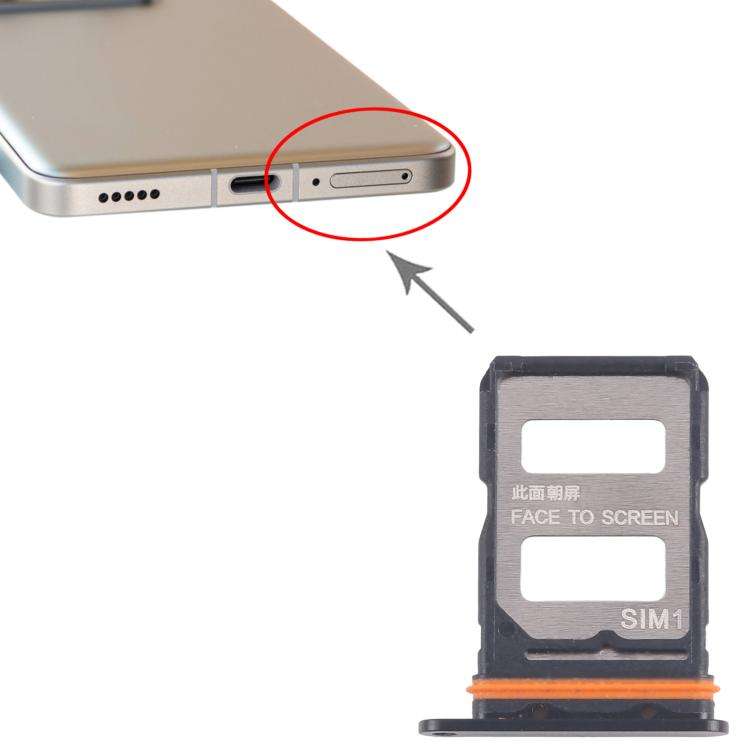 For Xiaomi 14T Pro 5G 10pcs Original SIM Card Tray + SIM Card Tray (Black)
