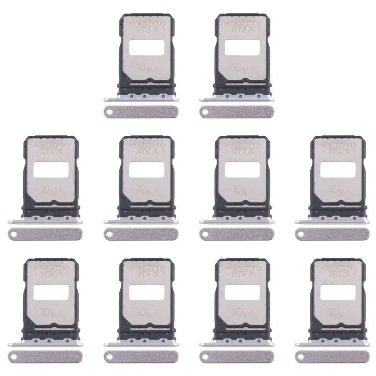 For Xiaomi Redmi K80 Pro 10pcs Original SIM Card Tray + SIM Card Tray (Silver)