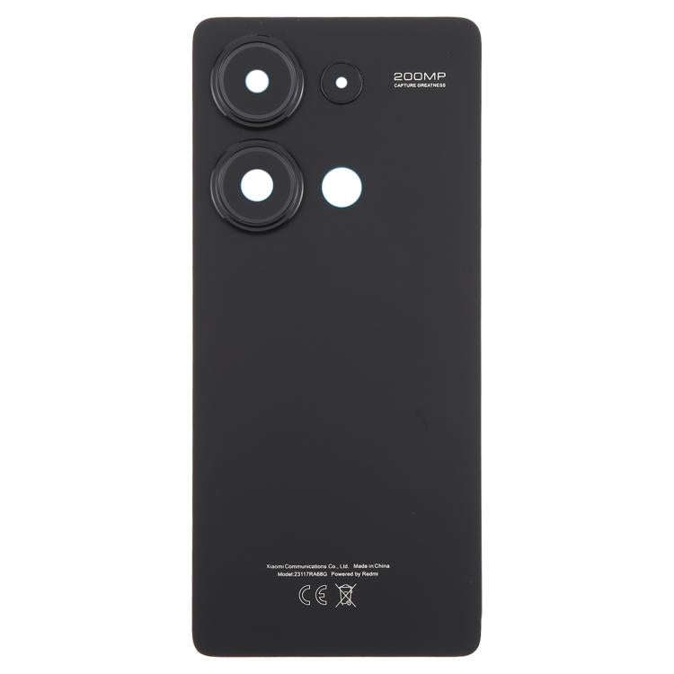 For Xiaomi Redmi Note 13 Pro 4G OEM Battery Back Cover with Camera Lens Frame(Black)