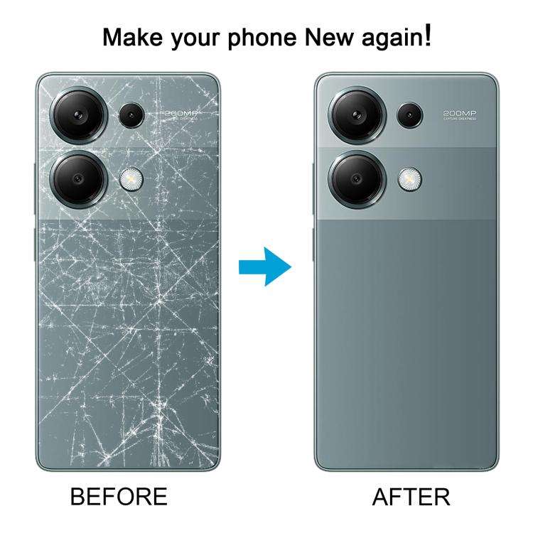 For Xiaomi Redmi Note 13 Pro 4G OEM Battery Back Cover with Camera Lens Frame(Black)