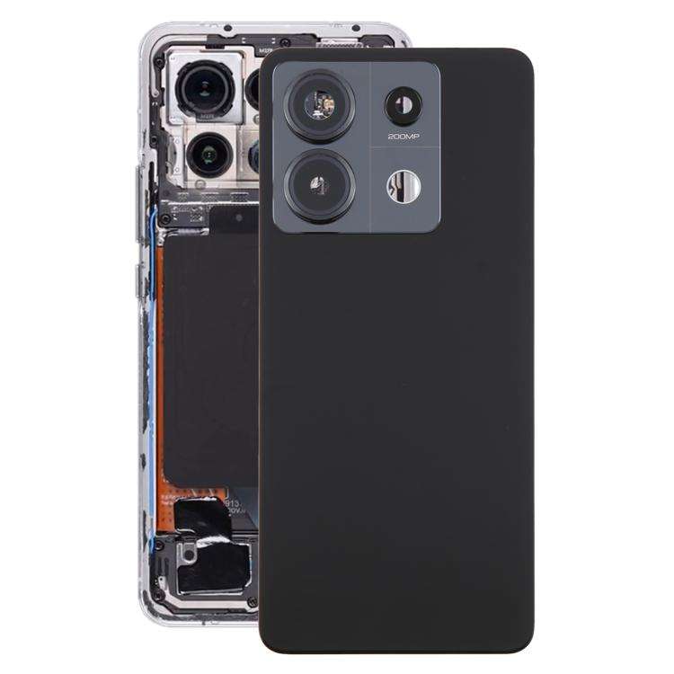 For Xiaomi Redmi Note 13 Pro 5G OEM Battery Back Cover with Camera Lens Frame(Black)