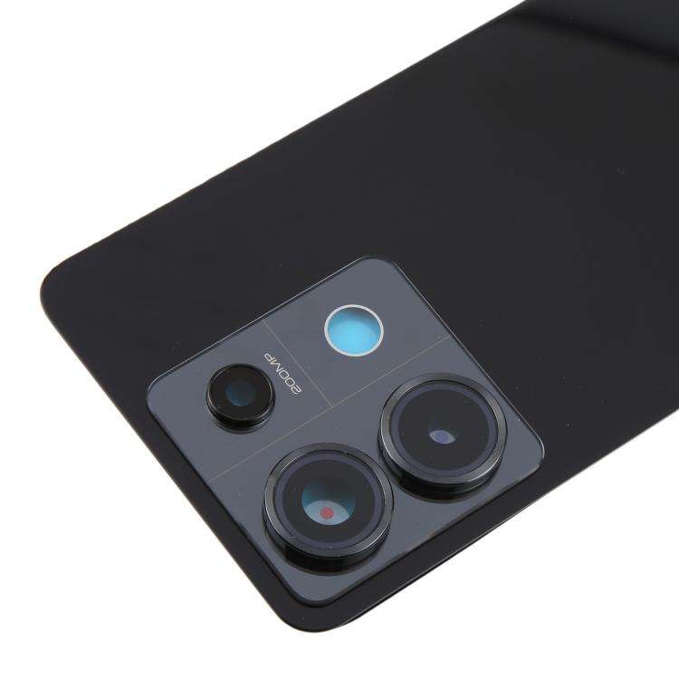 For Xiaomi Redmi Note 13 Pro 5G OEM Battery Back Cover with Camera Lens Frame(Black)