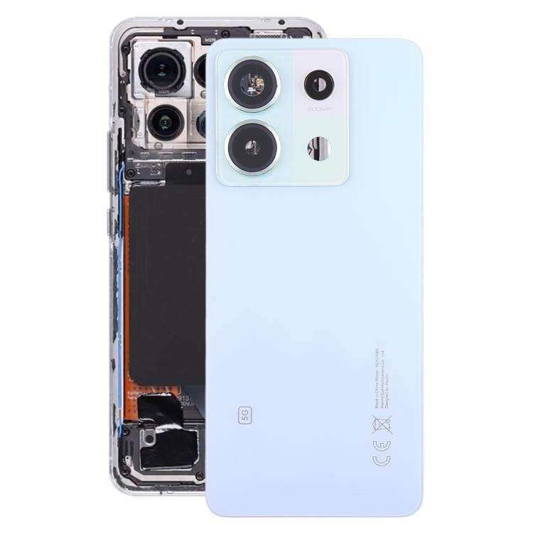 For Xiaomi Redmi Note 13 Pro 5G OEM Battery Back Cover with Camera Lens Frame(Blue)