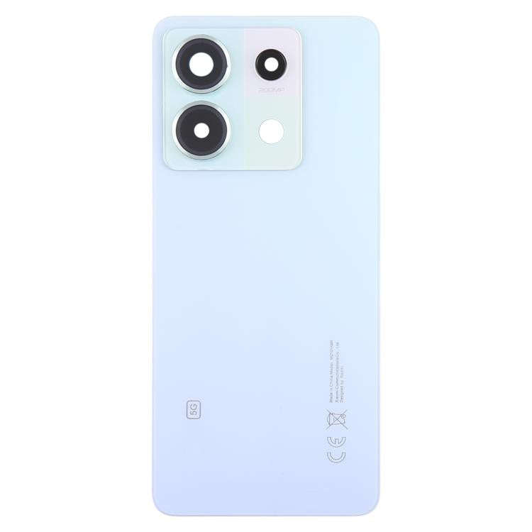 For Xiaomi Redmi Note 13 Pro 5G OEM Battery Back Cover with Camera Lens Frame(Blue)