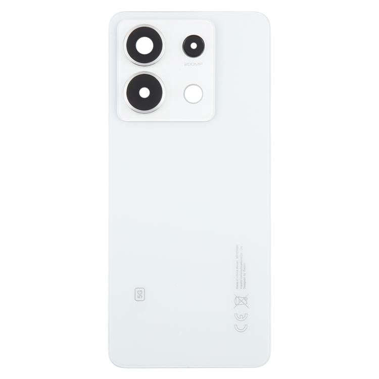 For Xiaomi Redmi Note 13 Pro 5G OEM Battery Back Cover with Camera Lens Frame(White)