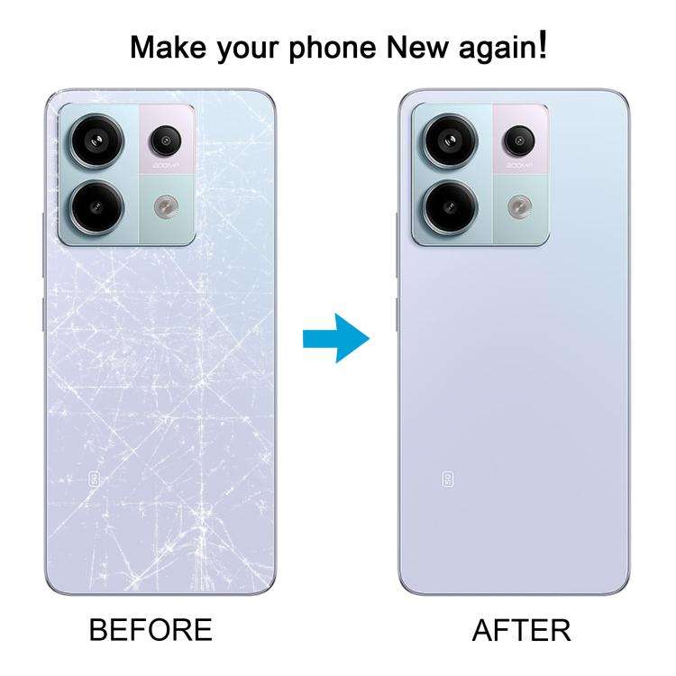 For Xiaomi Redmi Note 13 Pro 5G OEM Battery Back Cover with Camera Lens Frame(White)