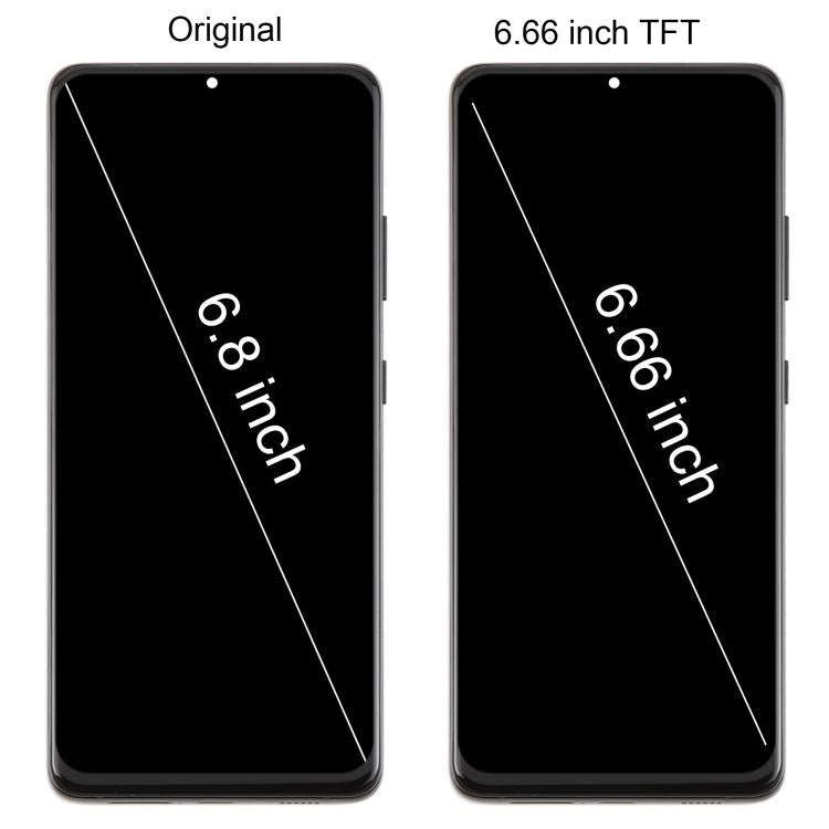 For Samsung Galaxy S21 Ultra SM-G998B 6.66 inch TFT LCD Screen Digitizer Full Assembly with Frame...