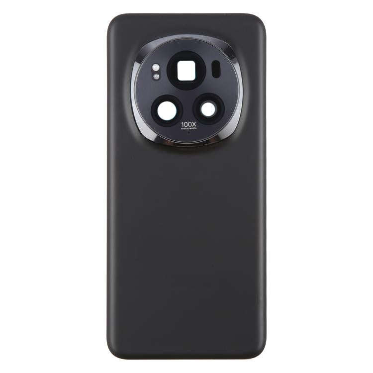 For Honor Magic6 Pro Battery Back Cover with Camera Lens Frame(Black)