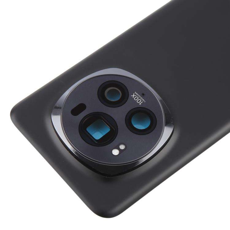 For Honor Magic6 Pro Battery Back Cover with Camera Lens Frame(Black)