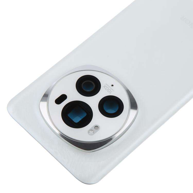 For Honor Magic6 Pro Battery Back Cover with Camera Lens Frame(White)