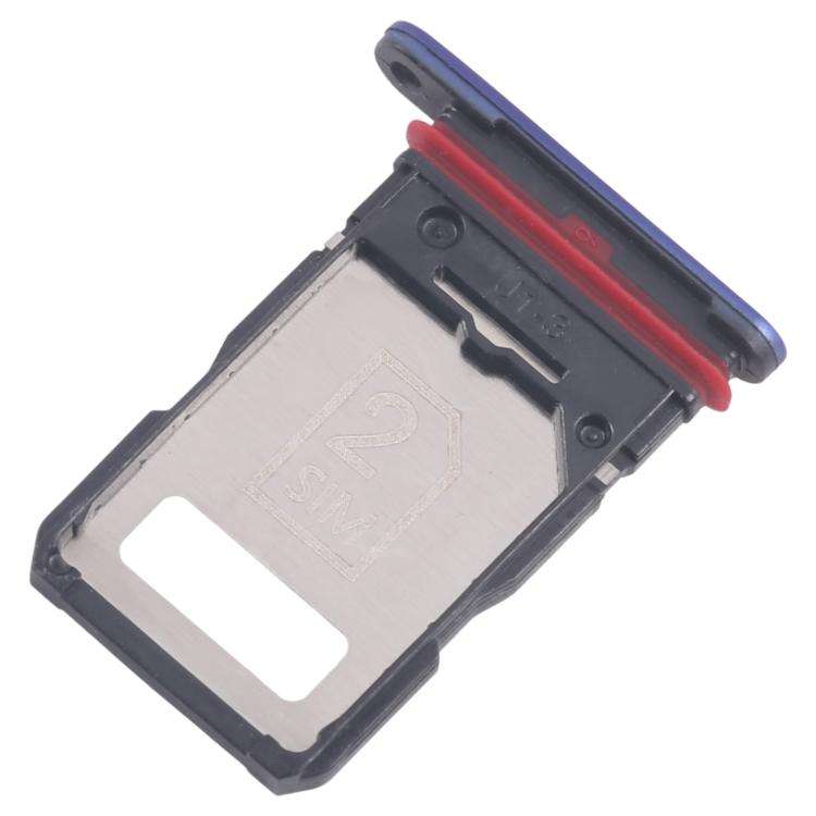 For Motorola Edge 60 Pro 10pcs Original SIM Card Tray + SIM Card Tray (Blue)