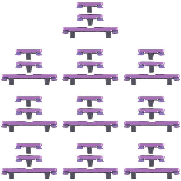 For Motorola Edge 60 Pro 10pairs Power Button and Volume Control Button (Purple)