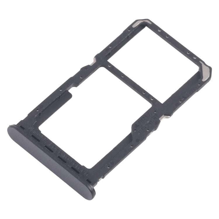 For OPPO A80 5G CPH2639 10pcs Original SIM Card Tray + SIM Card Tray / Micro SD Card Tray (Black)