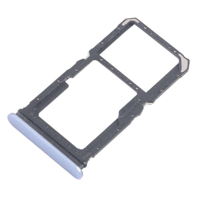 For OPPO F25 Pro 10pcs Original SIM Card Tray + SIM Card Tray / Micro SD Card Tray (Blue)