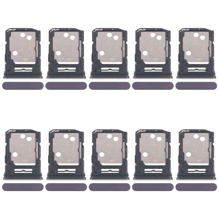 For OPPO Reno12 Pro CPH2629 10pcs Original SIM Card Tray + SIM Card Tray / Micro SD Card Tray (Bl...