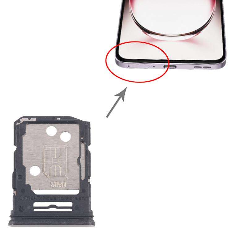 For OPPO Reno12 Pro CPH2629 10pcs Original SIM Card Tray + SIM Card Tray / Micro SD Card Tray (Bl...