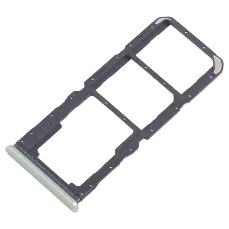 For Realme C67 5G 10pcs Original SIM Card Tray + SIM Card Tray + Micro SD Card Tray (Green)