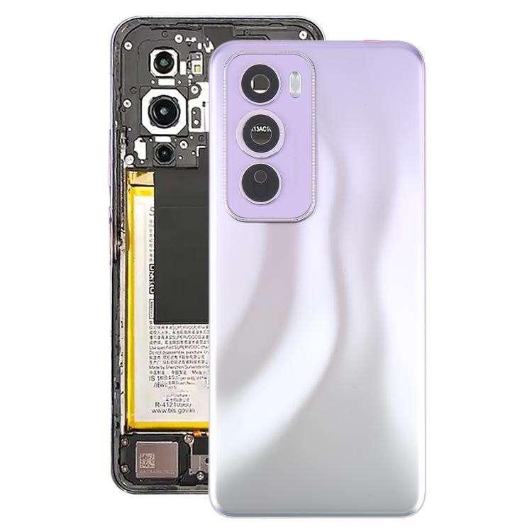 For OPPO Reno12 Pro 5G CPH2629 Original Battery Back Cover with Camera Lens Frame(Purple)