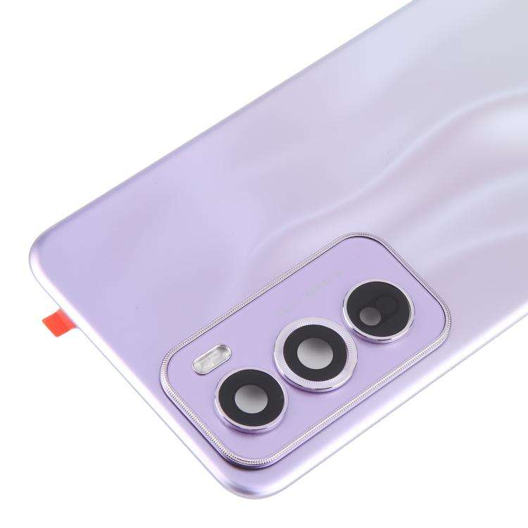 For OPPO Reno12 Pro 5G CPH2629 Original Battery Back Cover with Camera Lens Frame(Purple)