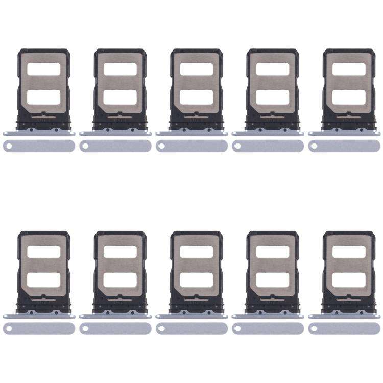 For Xiaomi Civi 4 Pro 10pcs SIM Card Tray + SIM Card Tray (Blue)