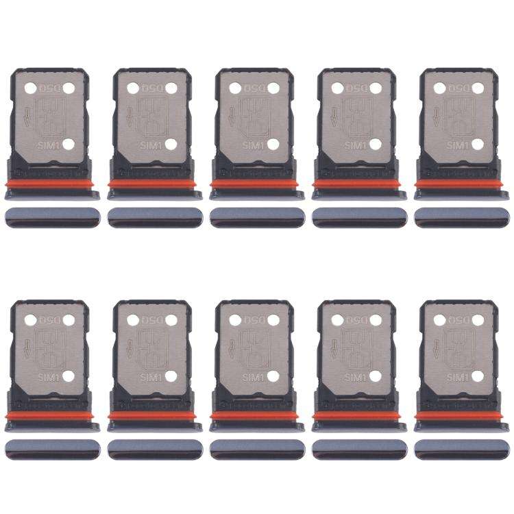 For Xiaomi Redmi A3 Pro 10pcs SIM Card Tray + SIM Card Tray (Black)