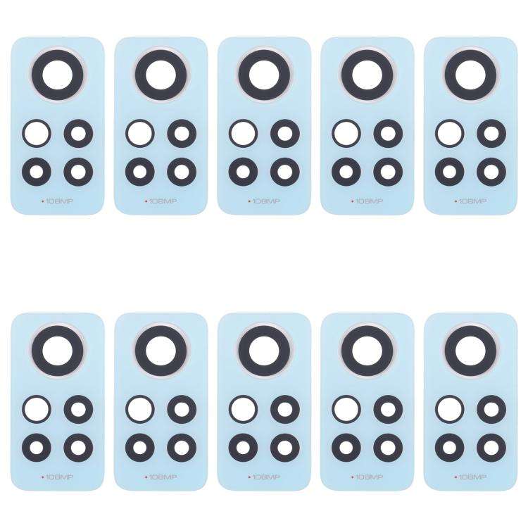 For Xiaomi Redmi Note 12 Pro 4G 10pcs Back Camera Lens (Green)