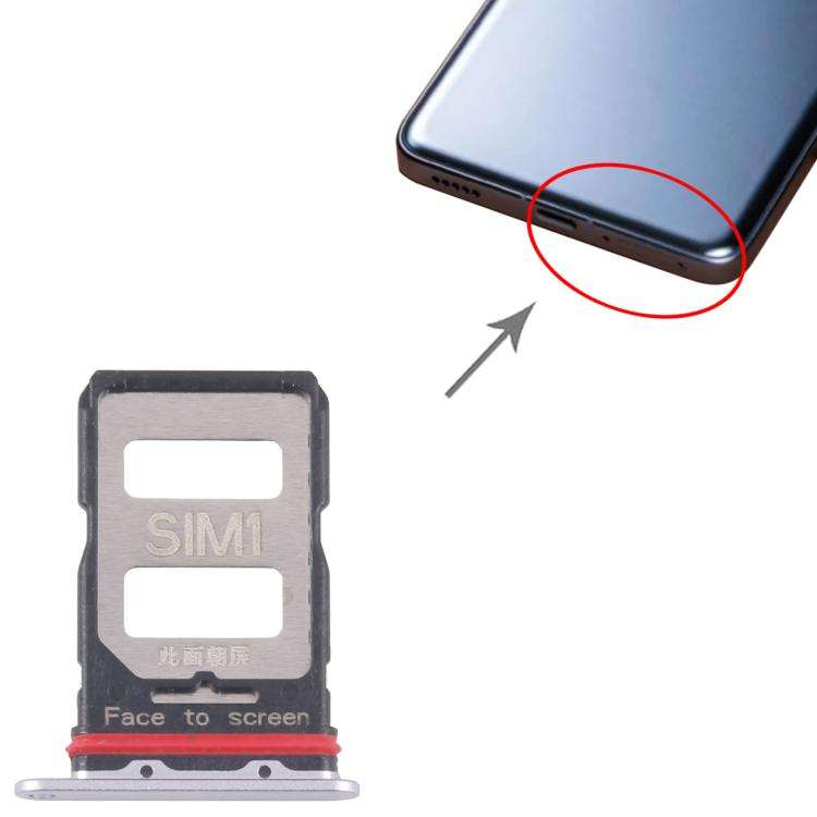 For Xiaomi Redmi K70 Pro 10pcs SIM Card Tray + SIM Card Tray (Silver)