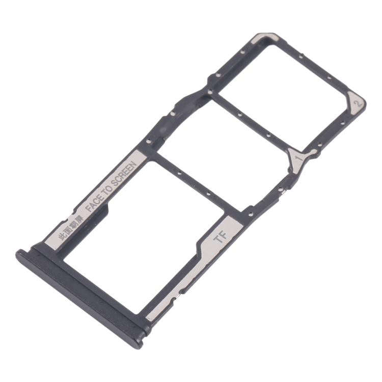 For Xiaomi Redmi 13C 5G 10pcs SIM Card Tray + SIM Card Tray + Micro SD Card Tray (Black)