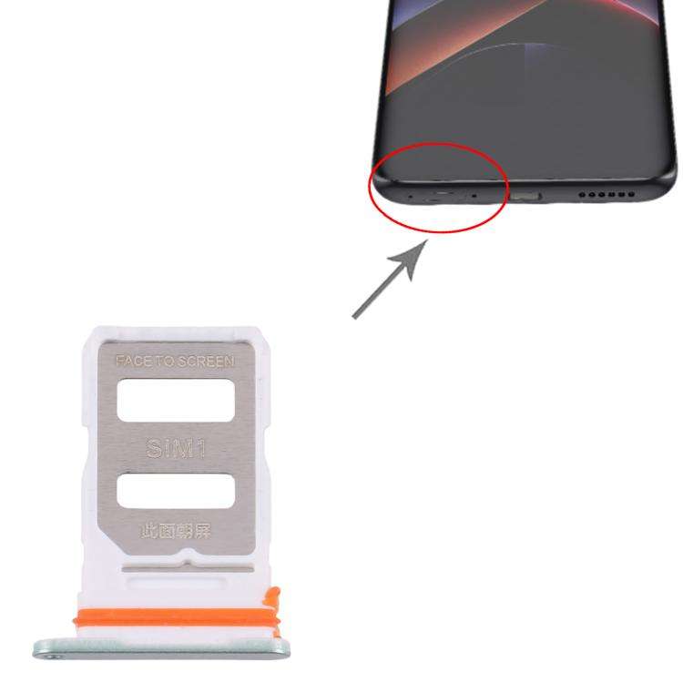 For Xiaomi Poco X7 Pro 10pcs SIM Card Tray + SIM Card Tray (Green)