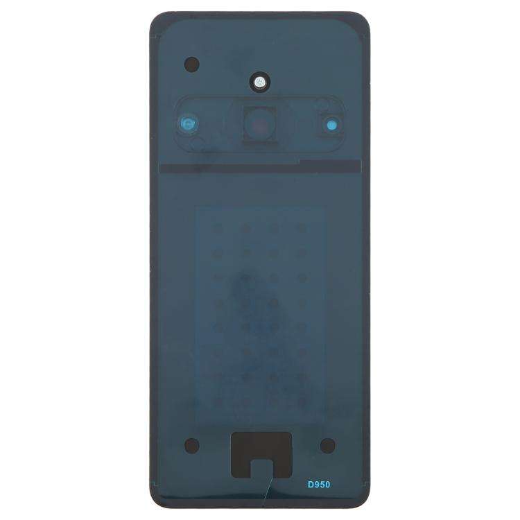 For ZTE A75 Pro / Telstra T-Elite 5G Glass Battery Back Cover with Camera Lens Frame(Black)