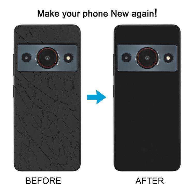 For ZTE A75 Pro / Telstra T-Elite 5G Glass Battery Back Cover with Camera Lens Frame(Black)