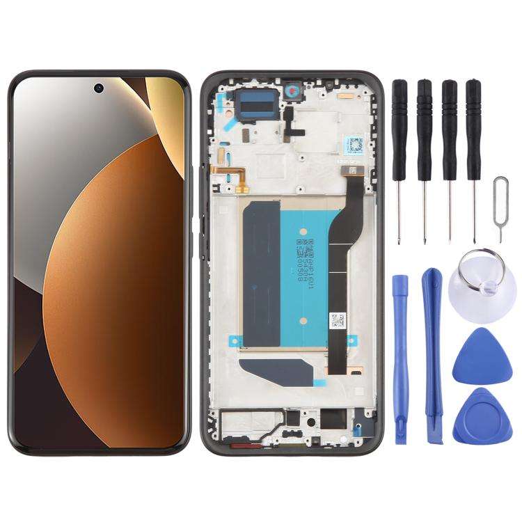 For Xiaomi Redmi Note 15 Pro+ Original LCD Screen Digitizer Full Assembly with Frame (Black)