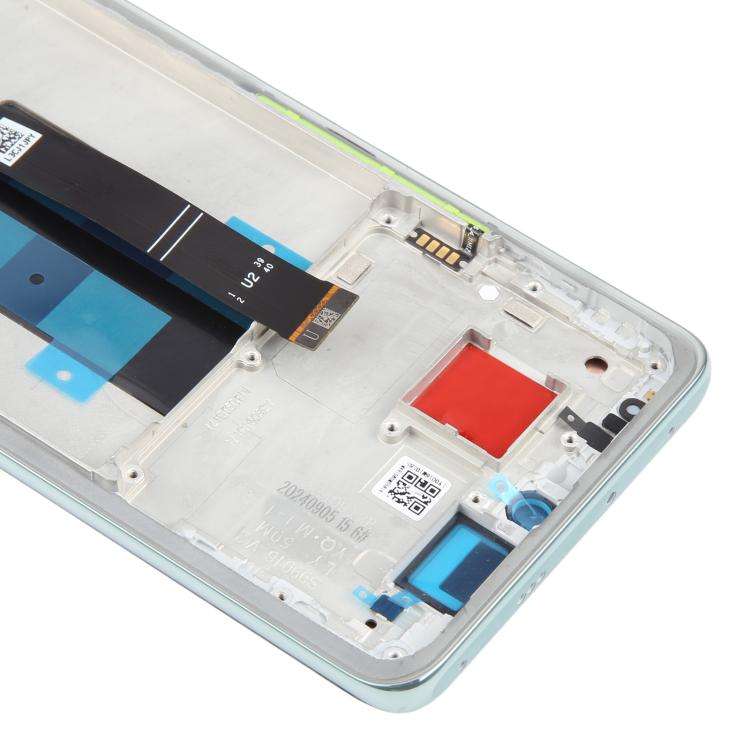 For Xiaomi Redmi Note 14 Pro 5G India Original LCD Screen Digitizer Full Assembly with Frame (Green)