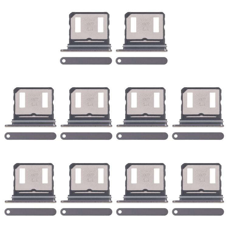 For Honor 500 Pro 10pcs Original SIM Card Tray + SIM Card Tray (Black)