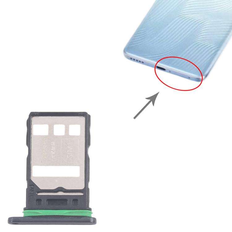 For Honor 80 Pro 10pcs Original SIM Card Tray + SIM Card Tray (Black)