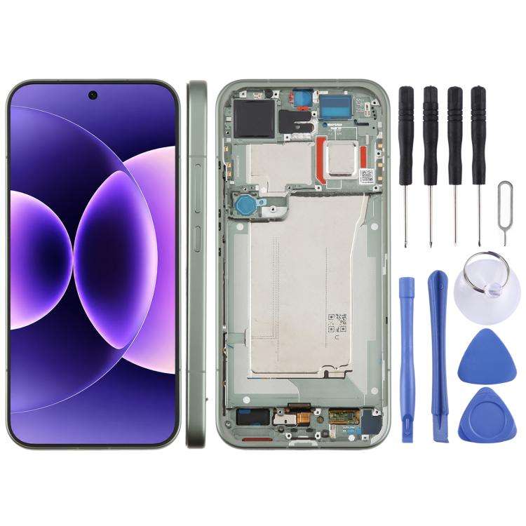 For Xiaomi 17 Pro Max Original LCD Screen Digitizer Full Assembly with Frame (Green)