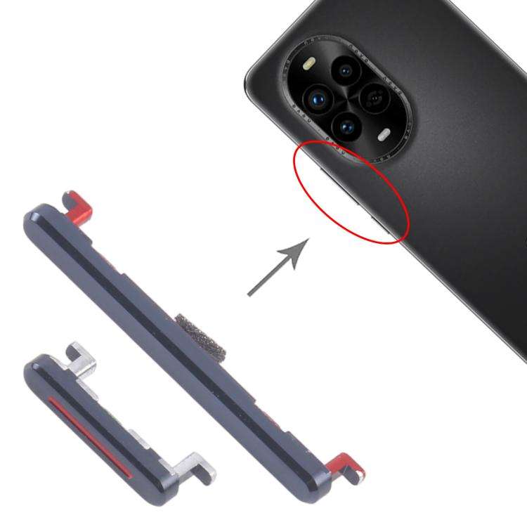 For Huawei nova 13 Pro 10pairs Original Power Button and Volume Control Button (Black)