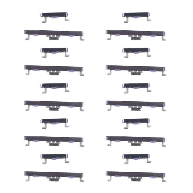 For Huawei nova 11 Pro 10pairs Original Power Button and Volume Control Button (Black)