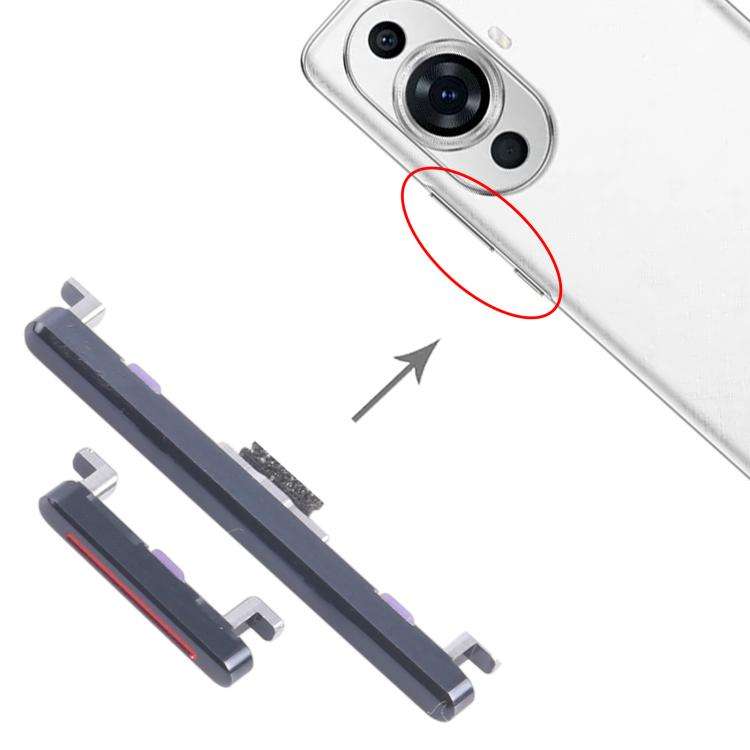 For Huawei nova 11 Pro 10pairs Original Power Button and Volume Control Button (Black)