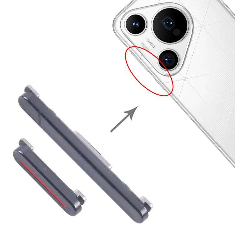 For Huawei Pura 70 Pro+ 10pairs Original Power Button and Volume Control Button (Black)