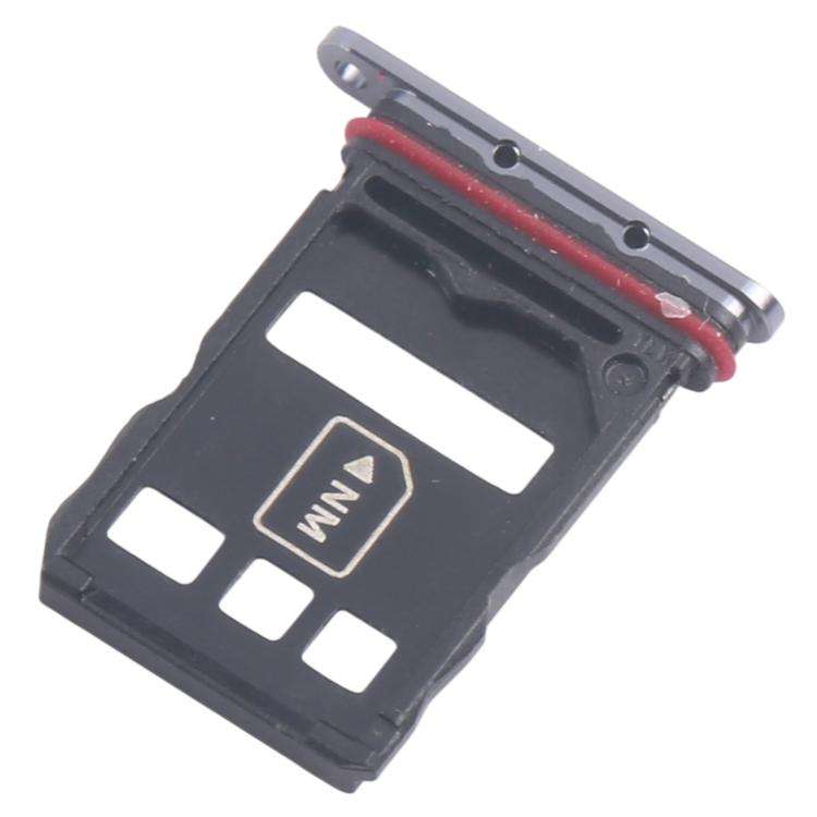 For Huawei P50 10pcs Original SIM Card Tray + NM Card Tray (Black)