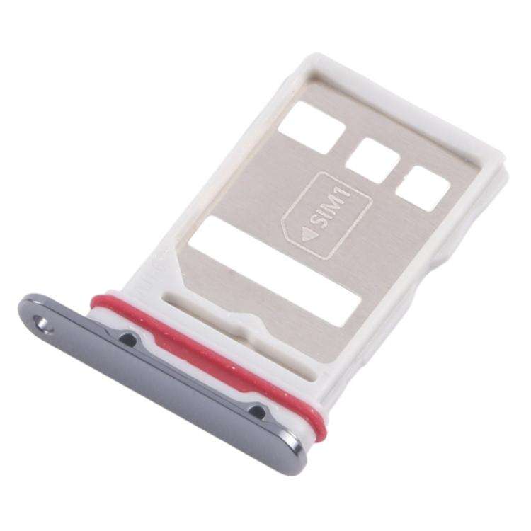 For Huawei Mate 50 Pro 10pcs Original SIM Card Tray + NM Card Tray (Black)