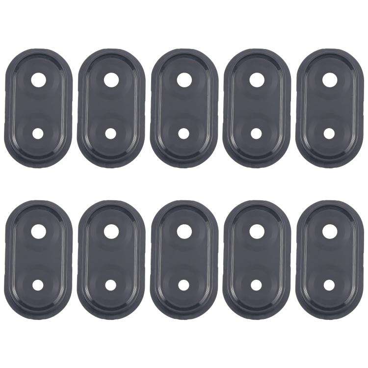 For Samsung Galaxy A07 4G SM-A075F 10pcs Rear Camera Lens Cover (Black)