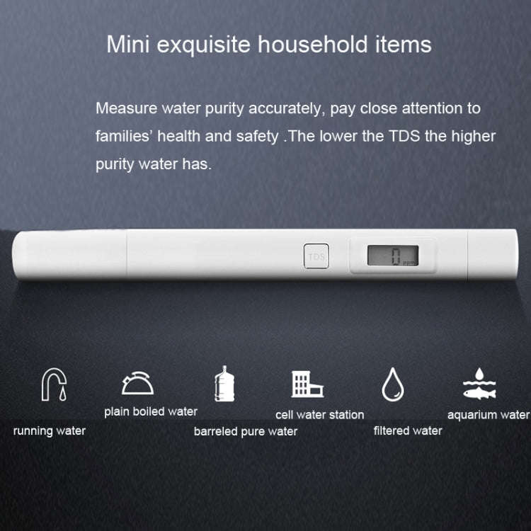 Original Xiaomi Superb Accurate Mini Exquisite Easy-to-use Water Purity Tester Water Quality TDS ...