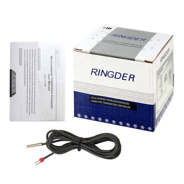 RC-210M Digital LCD Temperature Controller Thermocouple Thermostat Regulator with Sensor Termomet...